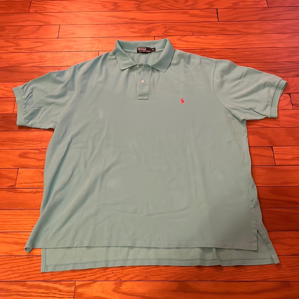 Polo Ralph Lauren Polo Shirt Mens 3XLT Tall Blue Short Sleeves